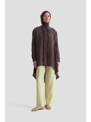 Armine Asimetrik Cupra Tunik 25Y4624 Acı K.