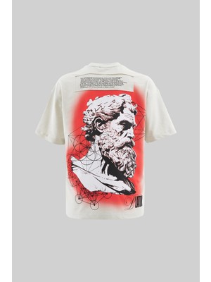 Machinist Erkek Platon Oversize Uzay Grisi Tişört