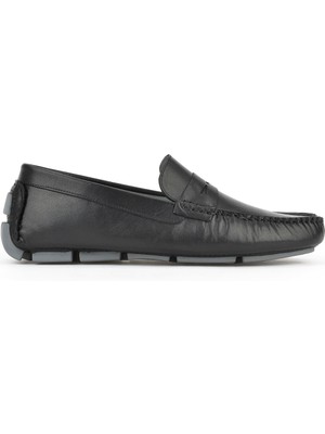 Ziya, Erkek Hakiki Deri Ayakkabı 151986Z4289 Siyah