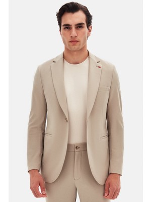 Twn Slim Fit Bej Düz Takim Elbise 4EC05E301545M