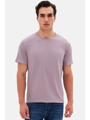 Ds Damat Regular Fit Sorbe Düz Nakışlı %100 Pamuk T-Shirt