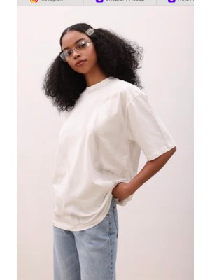 Sobe Basic Geçiş Baskılı Oversize T-Shirt