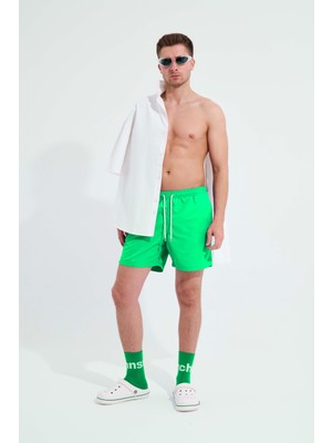 Erkek Basic Yeşil Deniz Şortu