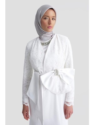 Armine Abiye 25YD9184 Beyaz