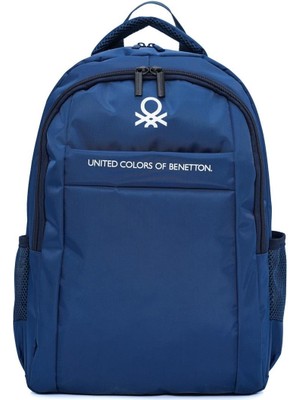 United Colors Of Benetton Sırt Çantası Tek Parça 2 Bölmeli Lacivert Okul Çantası Unisex Kullanım İçin 20968