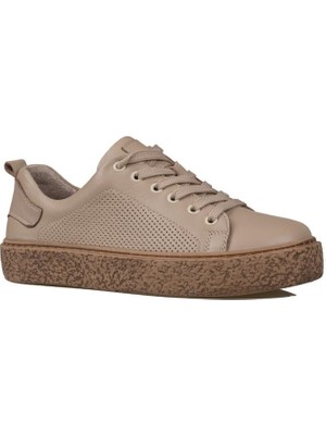Trend Adımlar Vizon Opi Hakiki Deri Kadın Sneaker