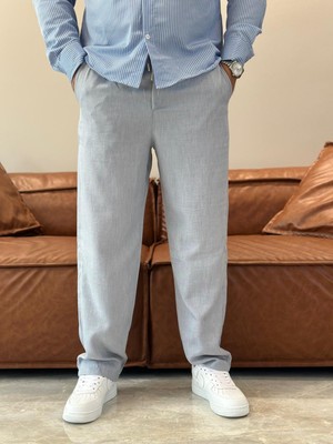 Erkek   Rahat Pantolon Mavi  ECA004