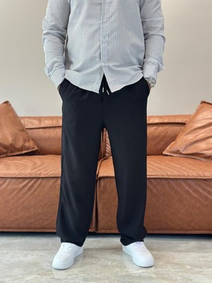 Erkek  Rahat Pantolon Siyah ECA004