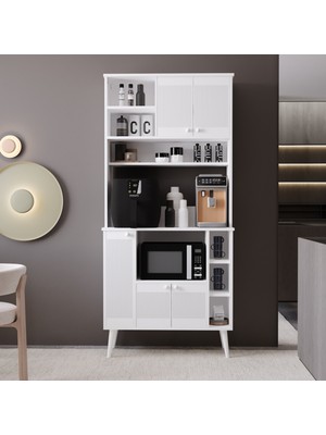 Melura Home Melura Kahve Köşesi 90 cm %100 Mdf Çok Amaçlı Dolap