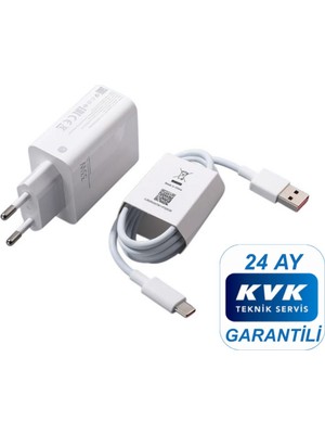 Xiaomi 33W (Watt) Typ-C Hızlı Şarj Aleti Adaptörü Kablo Seti %100 Orijinal ( Kvk Teknik Servis Garantili )