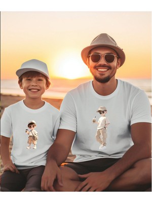Yeni Sezon Cool Aile Kombin Tişört- Trend Tshirt (Tekli Üründür Kombin Için Sepete 2 Adet Ekleyiniz)