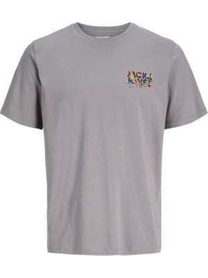 Jack & Jones Erkek Logo Baskili Tisört - Geplas