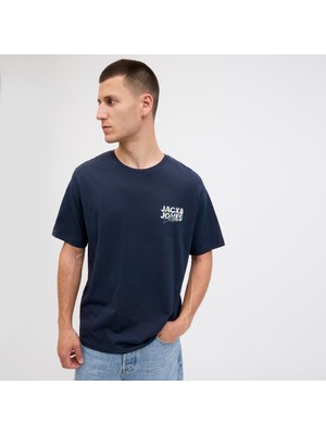 Jack & Jones Erkek Logo Baskili Tisört - Geplas
