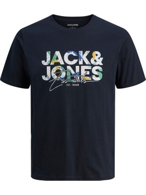 Jack & Jones Erkek Logo Baskili Tisört - Geplas