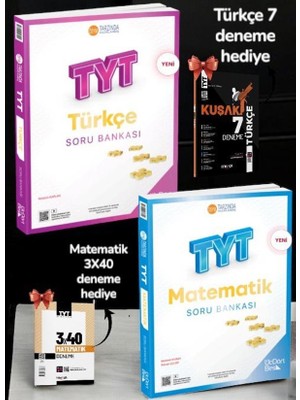 2026 ÜçDörtBeş Yayınları Tyt Türkçe Soru BANKASI-2026 345 Tyt Matematik Soru Bankası- Tyt Deneme Seti Hediye