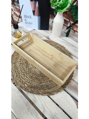 Bambu Ekmek Sepeti, Bambu Dikdörtgen Sepet 13CM*33CM*H-6CM