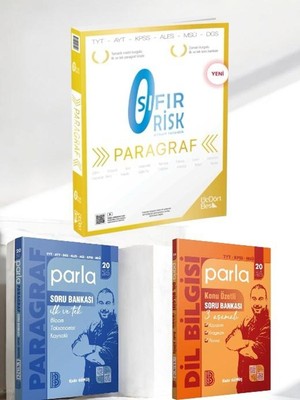 ÜçDörtBeş Yayınları 2026 Tyt-Ayt-Kpss-Msü Paragraf Sıfır Risk -2026 Parla Paragraf  ve Dil Bilgisi Soru Bankası