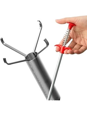 ® Tıkanıklık Açma Makinesi Gider Borusu Açma Temizleme Çubuğu Aparatı Mutfak Banya Drenaj Duş
