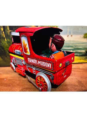 TT 1970’LER Macar Üretimi Teneke Pilli Tren 26 cm Boyunda