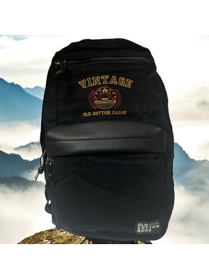 Kaliteli Vintage Salaş Disayn Günlük Sırt Gezi Okul Kamp Çantası 28CM x 45CM