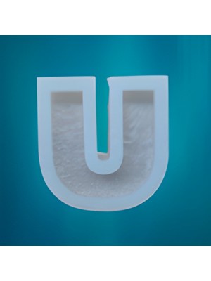 ElHobi Tekli Harf Epoksi Reçine Kalıbı - U