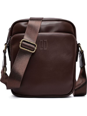 Erkek Için Şık Kahverengi Postacı Çantası, Kullanışlı ve Dayanıklı Tasarım