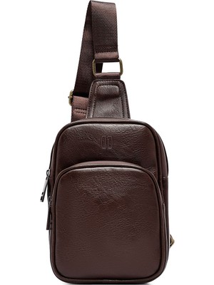 Kadın Mini Kahverengi Çapraz Çanta, Şık ve Hafif Tasarım