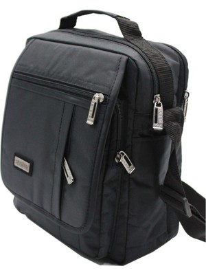 Su Geçirmez Kumaş Erkek Postacı Çantası Siyah 2245