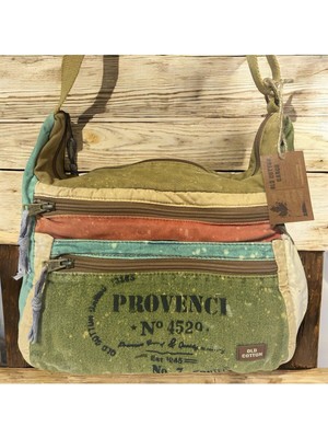 Çok Renkli Vintage Eskitme Salaş Günlük Gezi ve Okul Postacı Çantası 28X26 cm