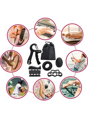 6 lı el kol bilek  set fitness el egzersizi kavrama parmak tutucu bilek güçlendirme