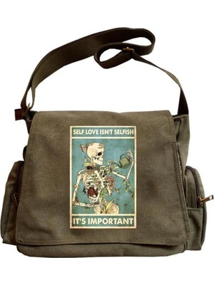 Yeşil Unisex Postacı Çantası, Şık ve Hafif Tasarım