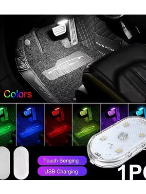 7 Renk Modlu Dokunmatik Sensörlü Mini LED Lamba