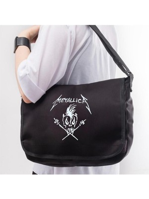 Kaliteli Unisex Siyah Postacı Çantası, Modern ve Şık Tasarım