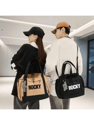 Gençlik Spor Çantası, Büyük Boy, Kahverengi, Dayanıklı ve Şık Tasarım