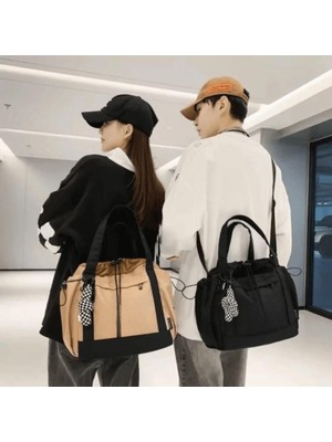 Büyük Boy Spor Çantası, Siyah, Şık ve Kullanışlı Günlük Kullanım Için