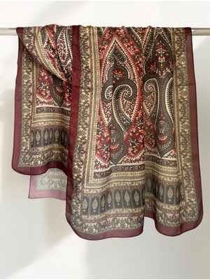 Retro Etnik Paisley Şal – Zarif Vintage Desen