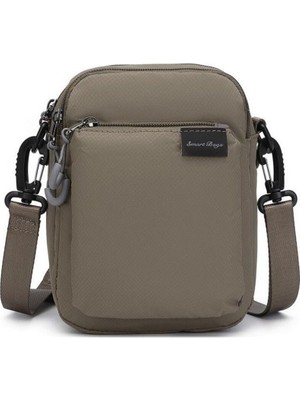 Kahverengi, Hafif ve Mini Boy Unisex Postacı Çanta, Şık ve Pratik Taşıma Seçeneği