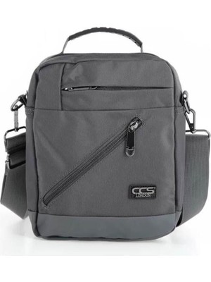 Gri Erkek Çapraz Çanta, Şık ve Kullanışlı Tasarım, Rahat Taşımak Için Ideal.