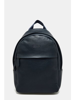 Lacivert Şık Deri Çanta, Günlük Kullanım Için Ideal ve Şık Tasarım