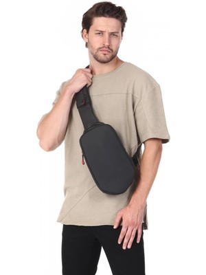 Siyah Erkek Askılı Çanta, Şık ve Kullanışlı Tasarım, Günlük ve Özel Kullanıma Uygun