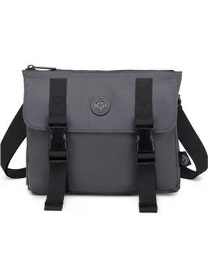 Koyu Gri Unisex Çapraz Askılı Şık Çanta SMB8657