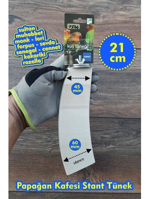 Vixpet Venty 21 cm Stand Papağan Tüneği | Ahşap Stand | Sultan, Lori, Monk, Senegal, Konur, Muhabbet, Forpus, Sevda, Cennet - T524