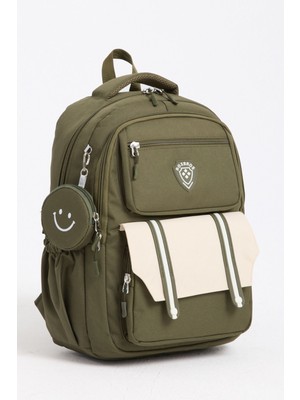 Fonksiyonel Haki Kız Çocuk Okul Çantası & Erkek Çocuk Sırt Çantası - Ilkokul, Ortaokul, Lise Uyumlu