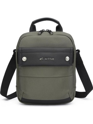 Haki Orta Boy Erkek Postacı Omuz Çantası, Şık ve Kullanışlı Tasarım