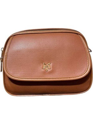 Kahverengi Çok Gözlü Şık Çapraz Çanta, Günlük Kullanım Için Şık ve Fonksiyonel