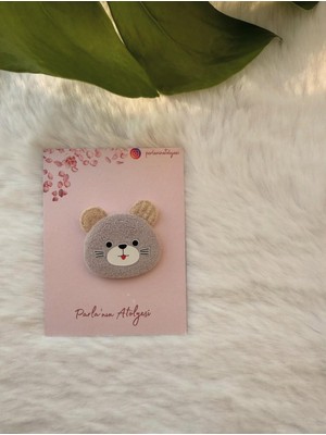 Az Saçlı ve Saçsız Bebek Tokası (Ayı)