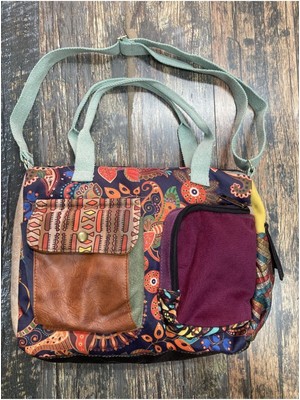 Renkli Etnik Bohem Omuz ve El Çantası, Günlük ve Seyahat Için Şık Seçim