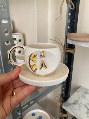 El Yapımı Değiştirebilir Harfcharmlı Fincan