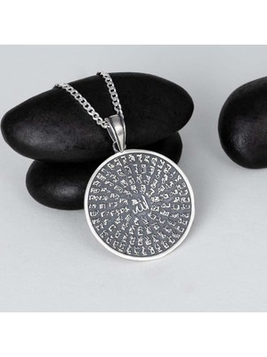 Gümüş Pazarım Allah'ın 99 Ismi Esmaül Hüsna 925 Ayar Gümüş Kolye