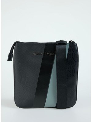 Şık Siyah Beyaz Erkek Postacı Çantası 21X22X3 cm XM000164